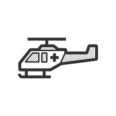 ambulance helicopter icon