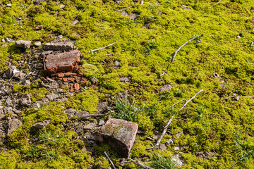 Rubble of old buildings