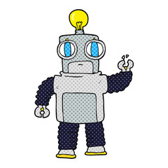 cartoon robot