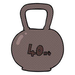 cartoon 40kg kettle bell weight