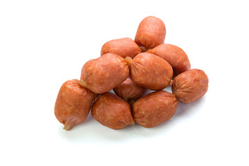 mini salami, isolated