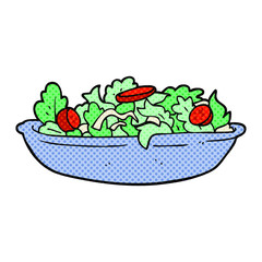 cartoon salad