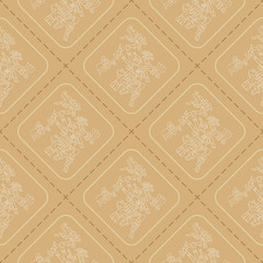 Seamless pattern with symbols from Aztec codices for your design