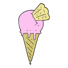 cartoon ice cream cone