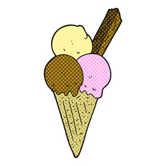 cartoon ice cream cone