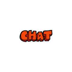 cartoon chat symbol