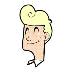 cartoon smiling man
