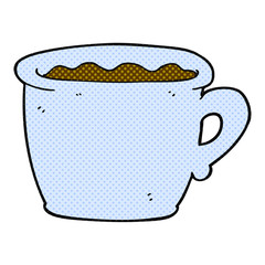 cartoon old coffee cup
