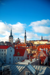 Fototapeta premium View over the Old Town of Tallinn