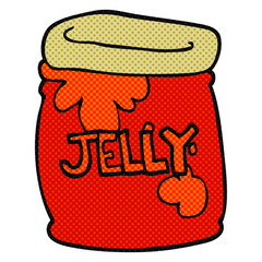 cartoon jar of jelly