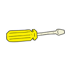 cartoon screwdriver