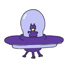 cartoon alien spaceship