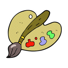 cartoon artist palette