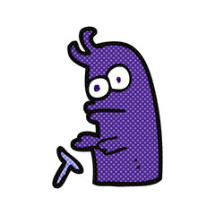 cartoon little alien