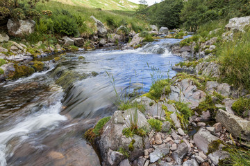 Fototapeta premium Carey Burn Waterfalls, Northumberland, England, UK.