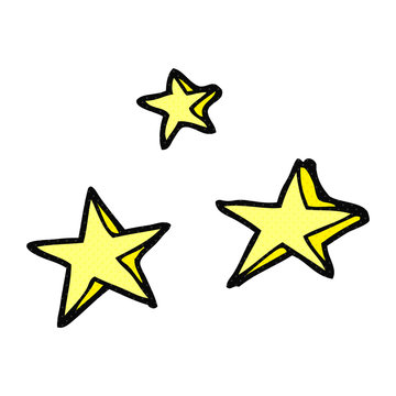 cartoon decorative stars doodle