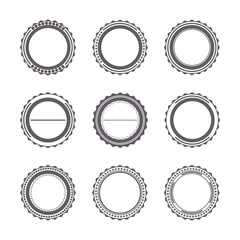 Set of emblems, vector illustration.