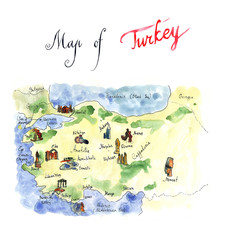 Map of attraction of Turkey