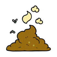 cartoon steaming pile of poop