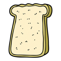 cartoon slice of toast