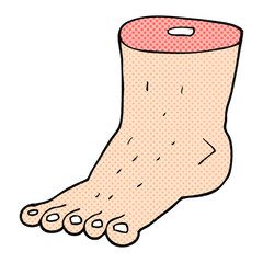 cartoon foot