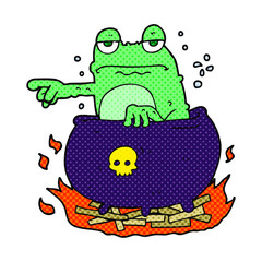 cartoon halloween toad