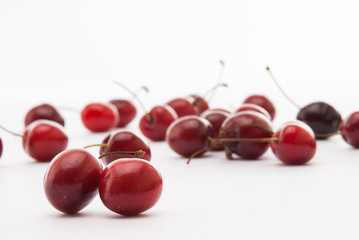 Some cherrys on the table