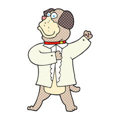 cartoon dog in shirt