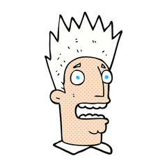 cartoon shocked man