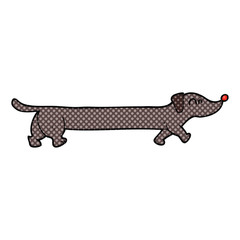 cartoon dachshund