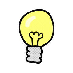 cartoon light bulb