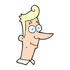 cartoon smiling man