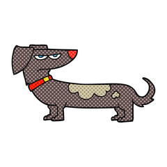 cartoon annoyed dog