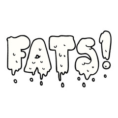 cartoon fats word text