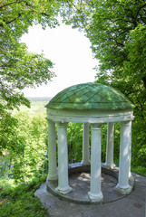 Old pavilion in a picturesque location. Sednev.Ukraina
