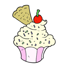 cartoon cupcake