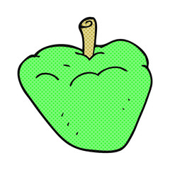 cartoon organic apple