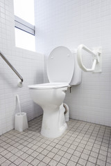Fototapeta na wymiar an disabled toilet