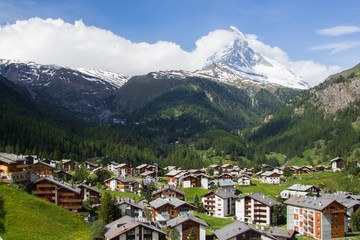 Views of the mountain Matterhorn