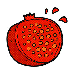 cartoon pomegranate