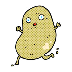 cartoon potato running