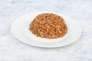 serving of coconut rice