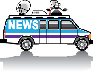 News Van vector
