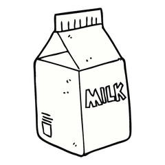 cartoon milk carton