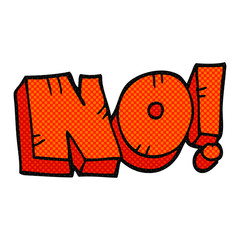 cartoon NO! shout