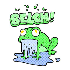 cartoon gross little frog