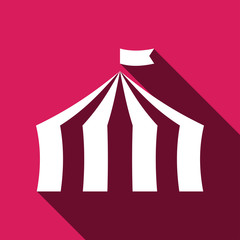 Circus tent icon