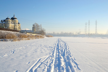 Frozen River Neva.