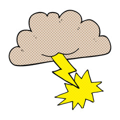cartoon storm cloud