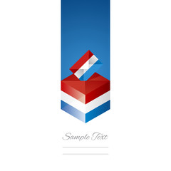 Elections in Luxembourg white background vector